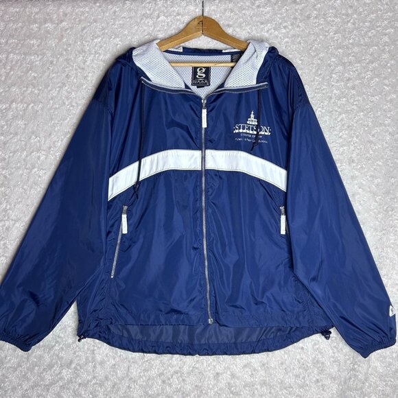 Vintage Stetson College of Law Zipper Windbreaker Size Small - Picture 1 of 4